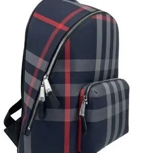 Burberry | Bags | Burberry Black And Red Plaid Backpack  display picture 2